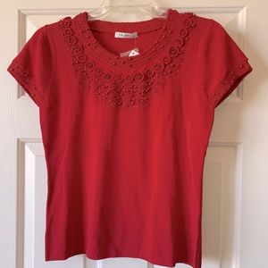 Knit beaded top
